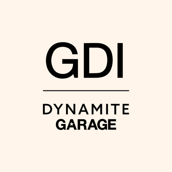 Dynamite Garage logo featuring the letters 'GDI' above the company name.