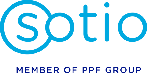Sotio logo, a biotechnology company and member of the PPF Group.