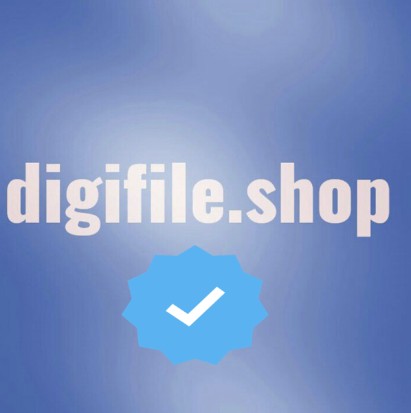 The digifile.shop website is shown with a blue checkmark, indicating a trusted online store.