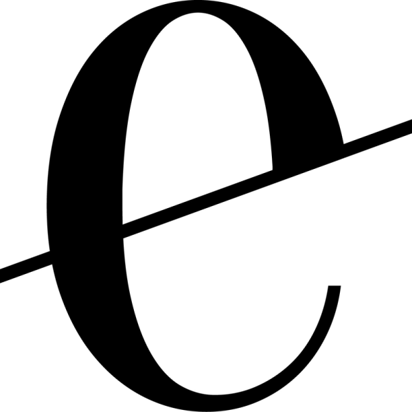 Erlich Textil logo, a stylized letter 'e' with a diagonal line.