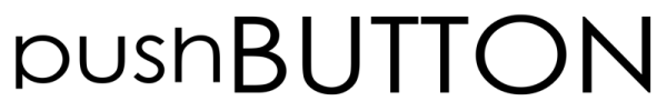 The pushBUTTON logo, a white rectangular button with black text.